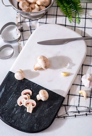 marble cutting board and platter