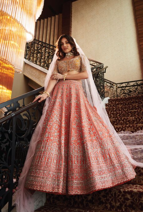 Orange Lehenga