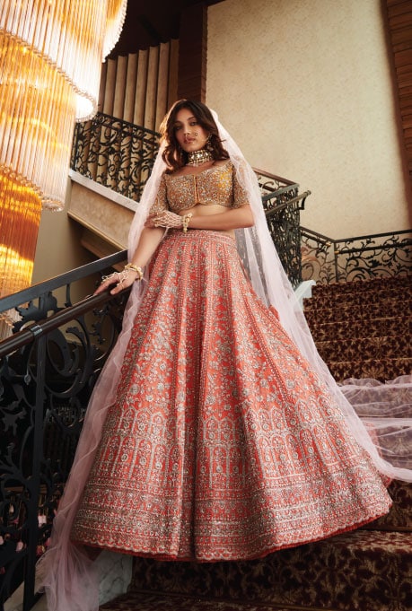 Orange Lehenga