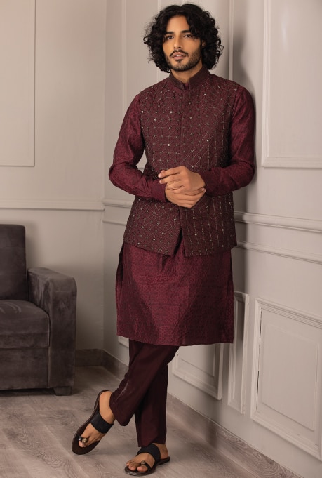 Silk Nehru Jacket