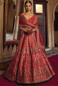 Red Lehenga