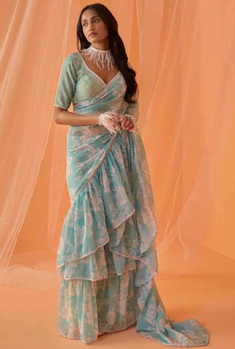 Ruffle Sarees