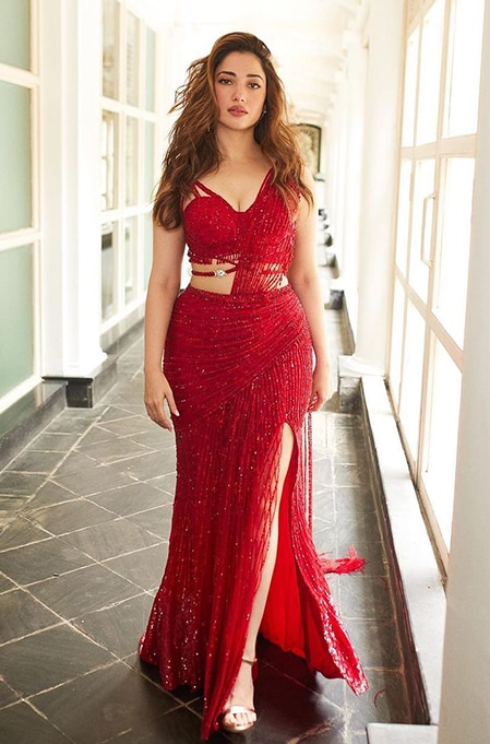 Tamannah Bhatia in Red Saree