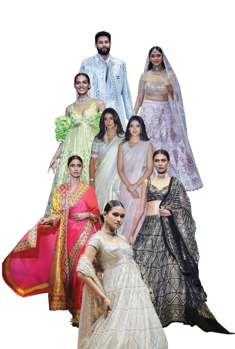 Lehenga, Saree, sherwani