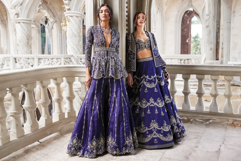 Jayanti Reddy Blue Sharara