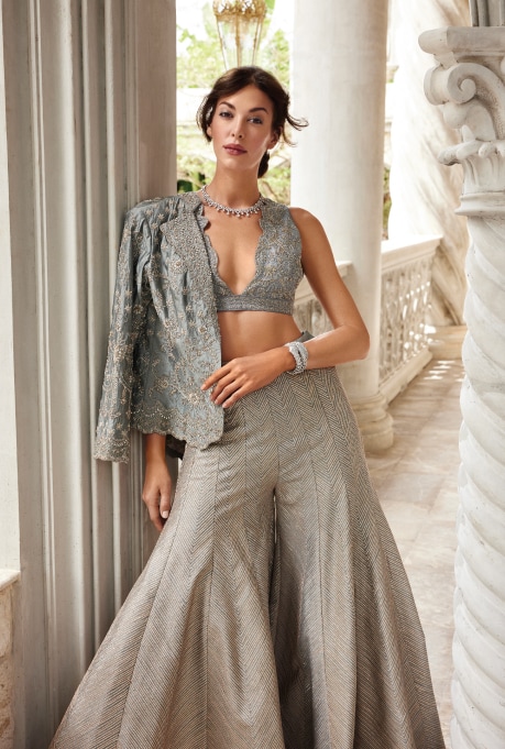 Jayanti Reddy Grey Sharara