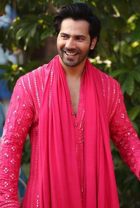 Varun Dhawan Pink Kurta