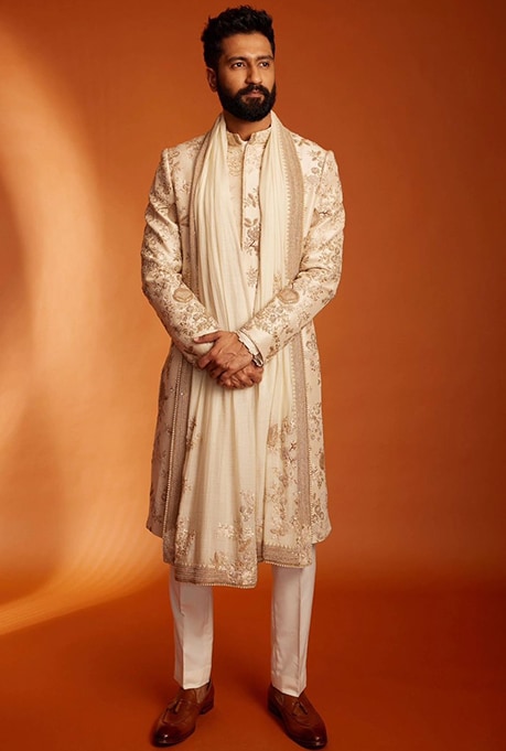 Vicky Kaushal in Anamika Khanna