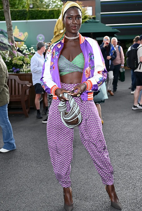 Jodie Turner-Smith in Ralph Lauren at Wimbledon