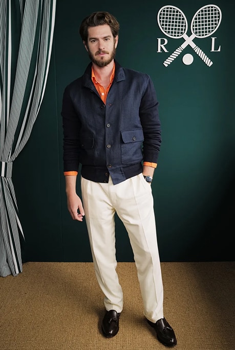 Andrew Garfield at Wimbledon