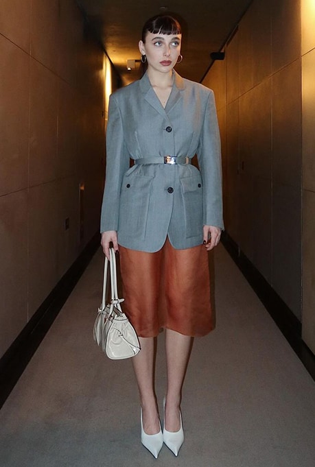 Emma Chamberlain at Prada Fall/Winter 2024