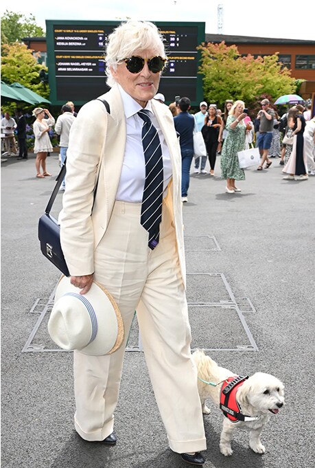 Glenn Close at Wimbledon