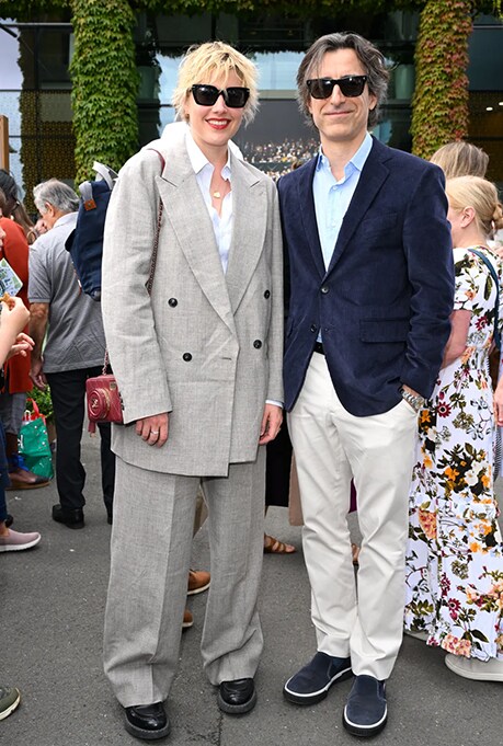 Greta Gerwig & Noah Baumbach at Wimbledon