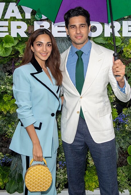 Sidharth Malhotra and Kiara Advani at Wimbledon