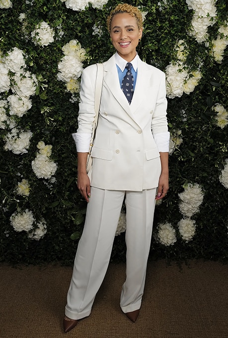 Nathalie Emmanuel in Ralph Lauren at Wimbledon