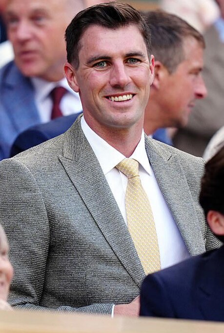 Pat Cummins at Wimbledon 2024