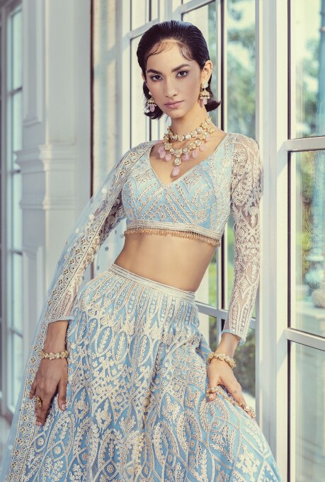 Blue Lehenga Set