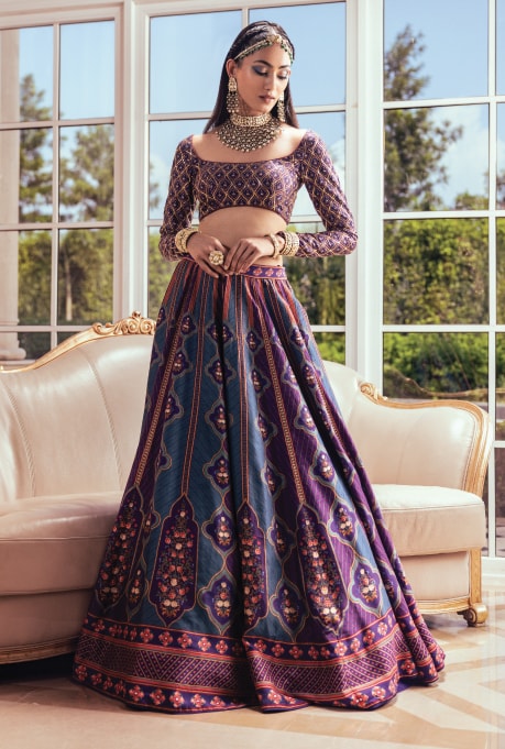 Purple Lehenga Set