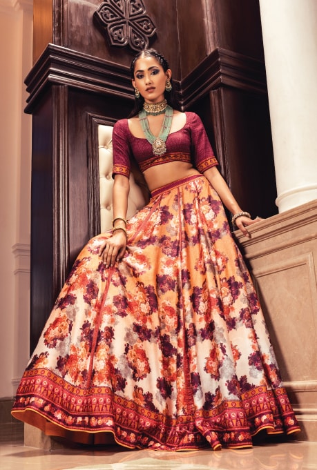 Printed Lehenga Set
