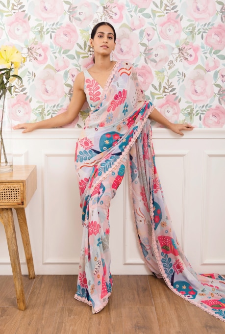 Floral Saree