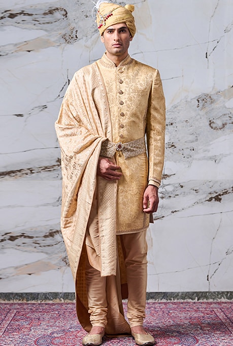 Wedding Gold Embroidered Sherwani