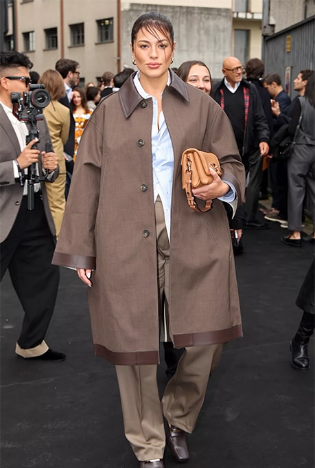 Amelia Hamlin at Milan Fashion Week