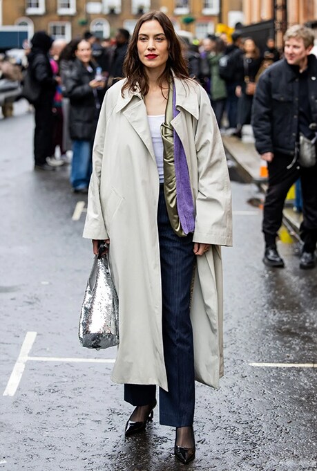 Alexa Chung at London Fashion Week