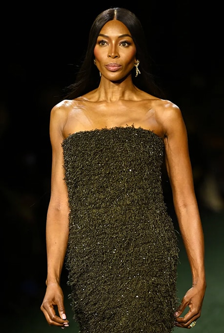 Naomi Campbell at London Fashion Week