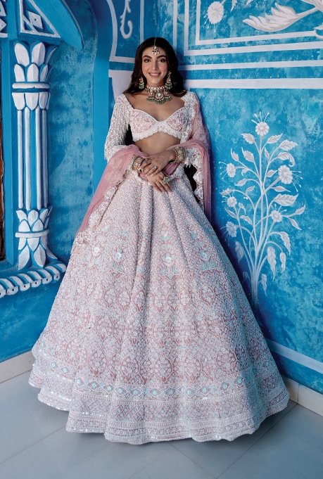 Embroidered Lehenga by Rianta