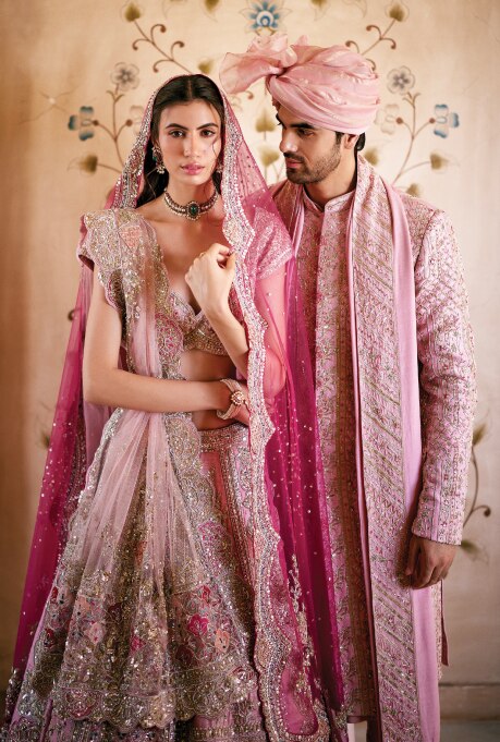 Lehenga and Sherwani by Osaa by Adarsh