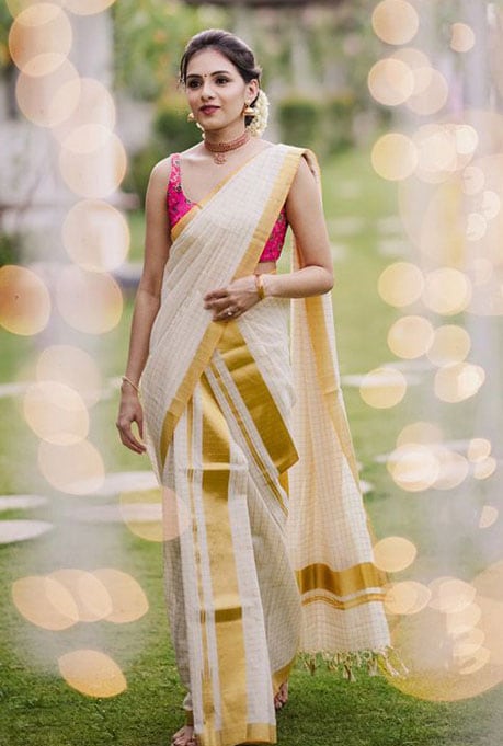 Mundum Neriyathum Draping