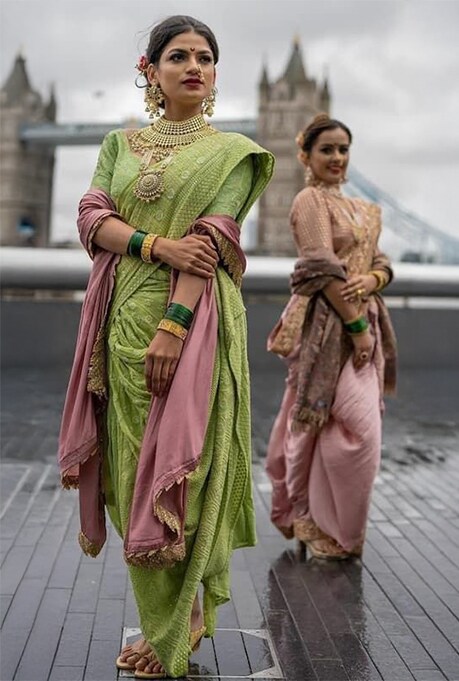 Nauvari Saree Draping