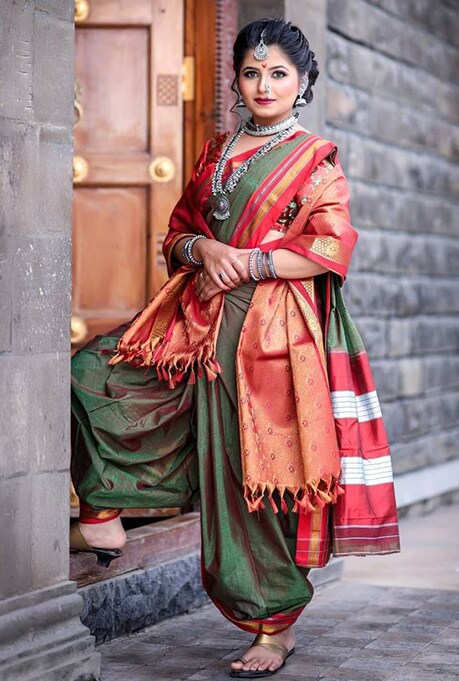 Nauvari Saree Draping Guide FIRST LOOK Nauvari Saree Draping Guide FIRST LOOK