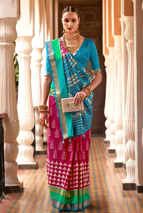 Saree Draping Styles - Seedha Pallu Drape