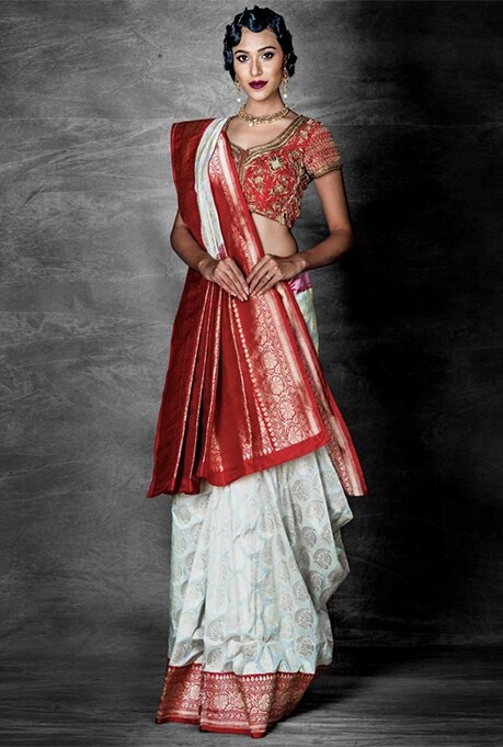 Seedha Pallu Saree Draping