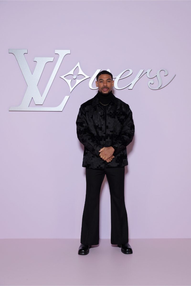 Aaron Pierre at Paris Fashion Week Men's A/W 2025