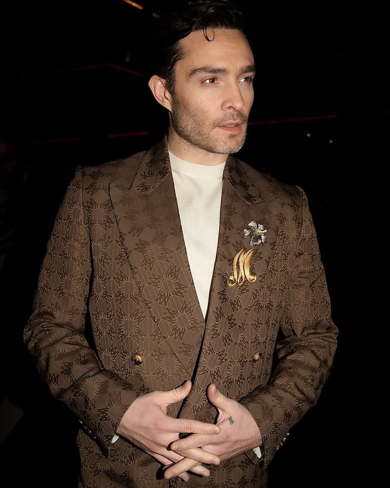 Ed Westwick at Paris Fashion Week Men's A/W 2025