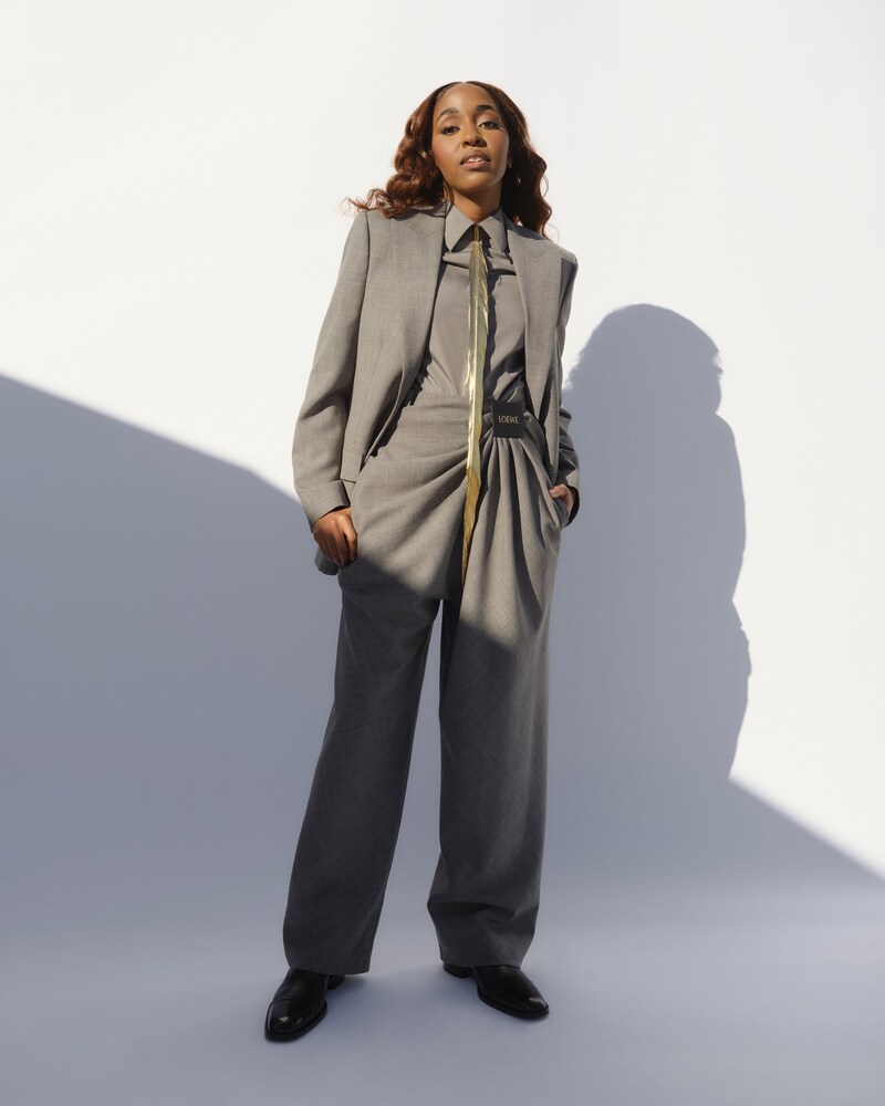 Ayo Edebiri in Loewe