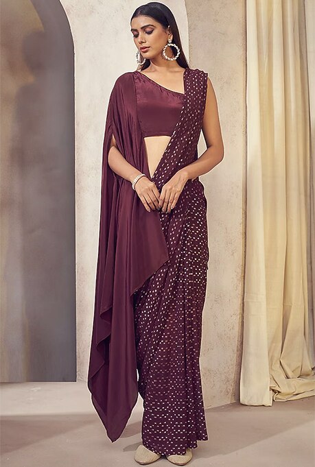 Lehenga Saree Draping Styles