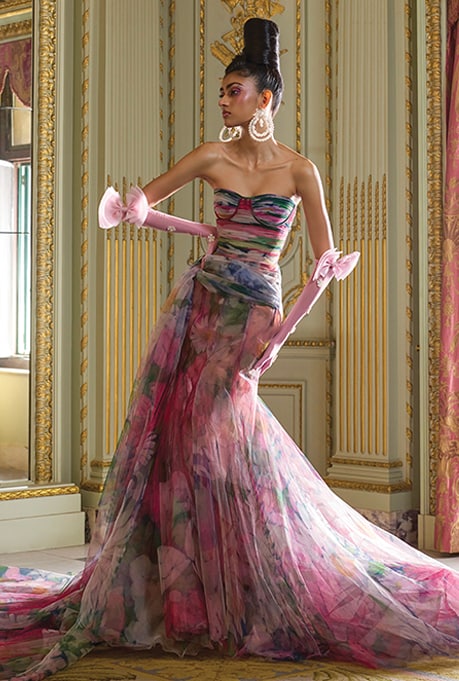 Gauri and Nainika - Multi-Colored Mermaid Gown