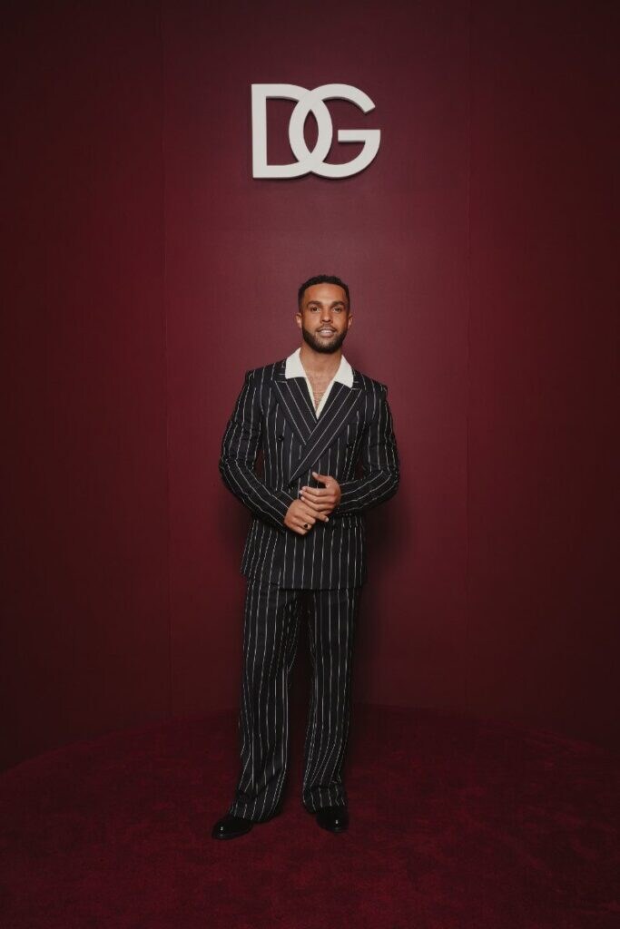 Lucien Laviscount at Paris Fashion Week Men's A/W 2025