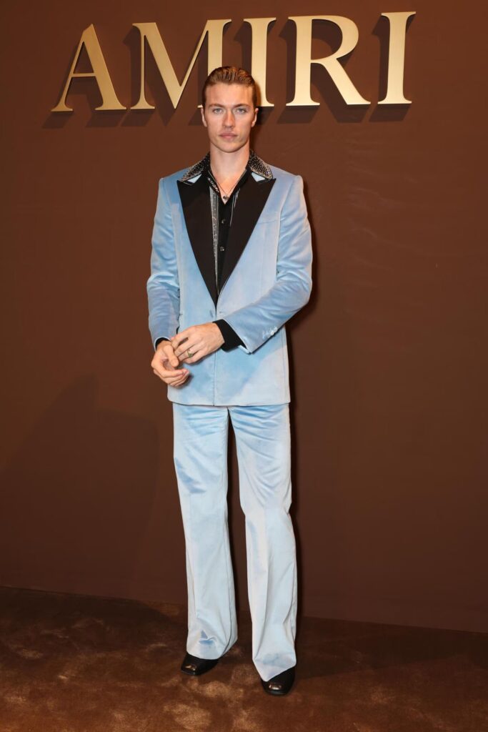 Lucky Blue Smith at Paris Fashion Week Men's A/W 2025 