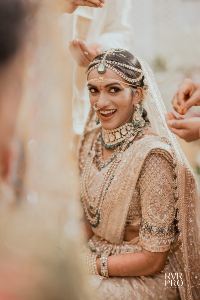 PV Sindhu bridal polki jewellery