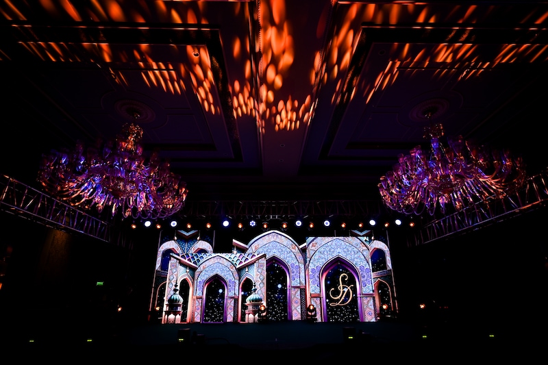 PV Sindhu wedding sangeet decour