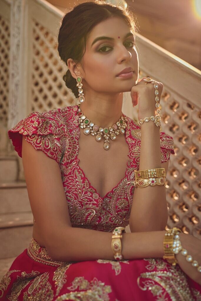 Bridal polki jewellery