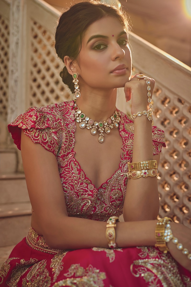 Bridal polki jewellery