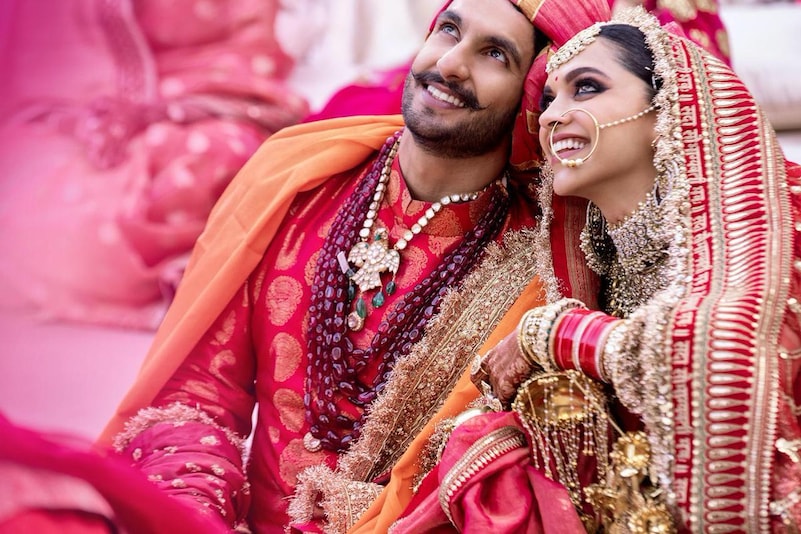 Ranveer Singh and Deepika Padukone wedding image