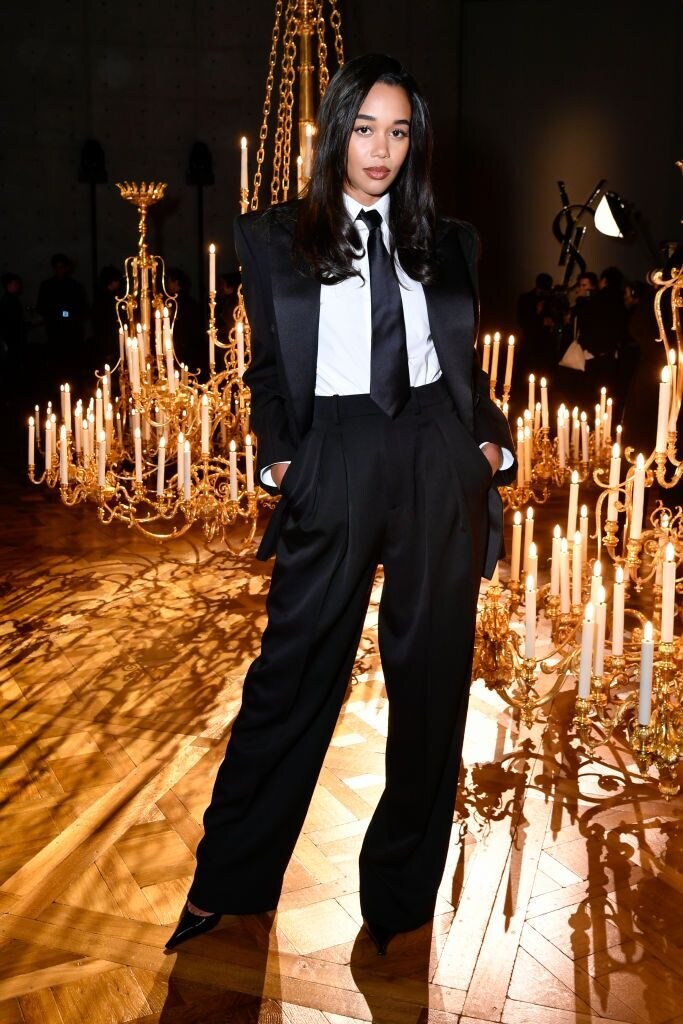 Laura Harrier at Paris Fashion Week Men's A/W 2025