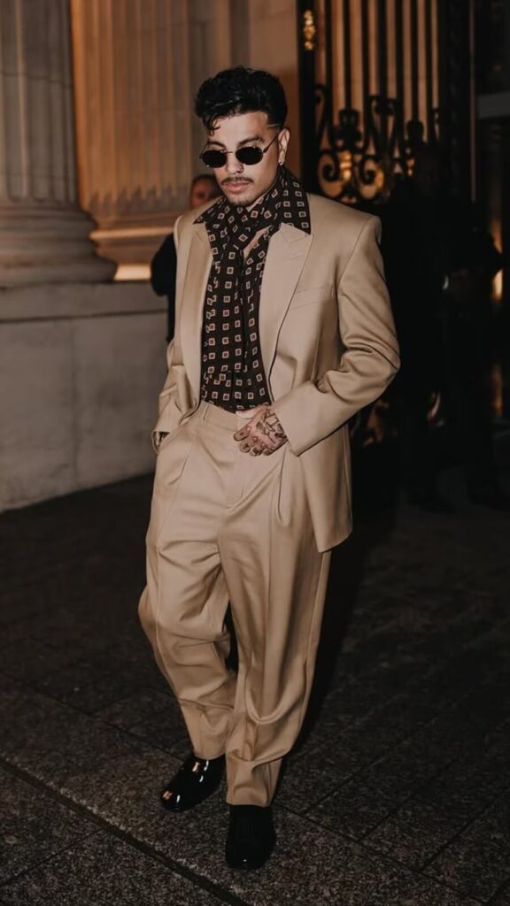 Rauw Alejandro at Paris Fashion Week Men's A/W 2025 