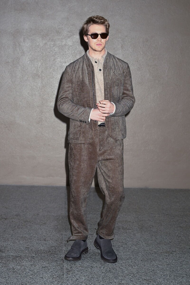 Joe Alwyn at Giorgio Armani